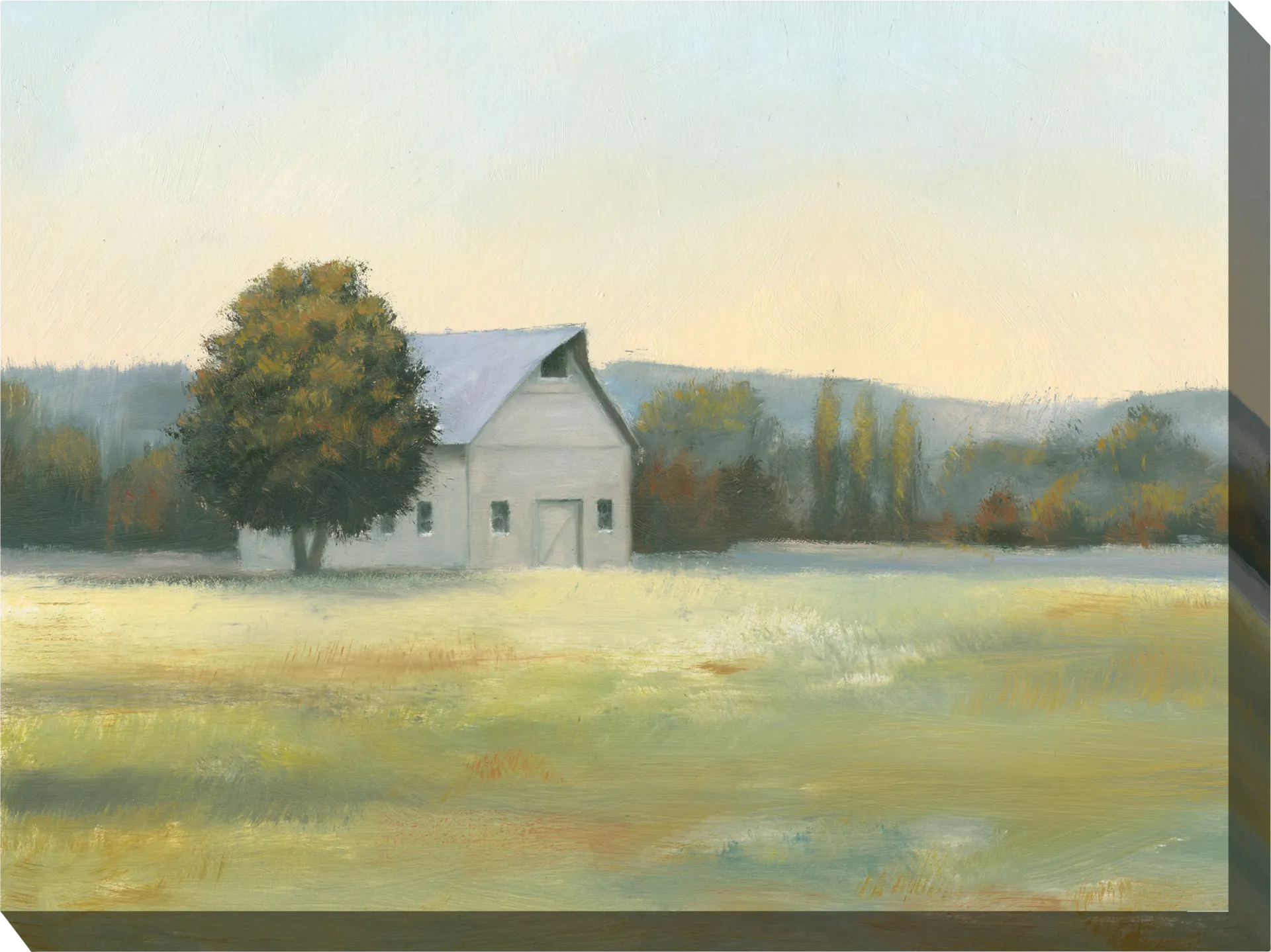 Morning Farm Green Indoor/Outdoor Wall Art - Image 1
