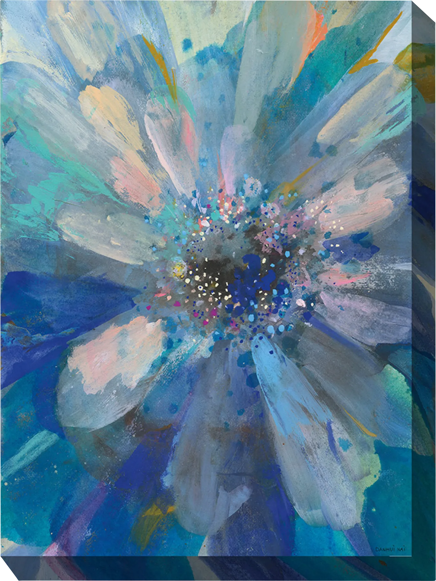In Bloom Teal Indoor/Outdoor Wall Art - Image 1