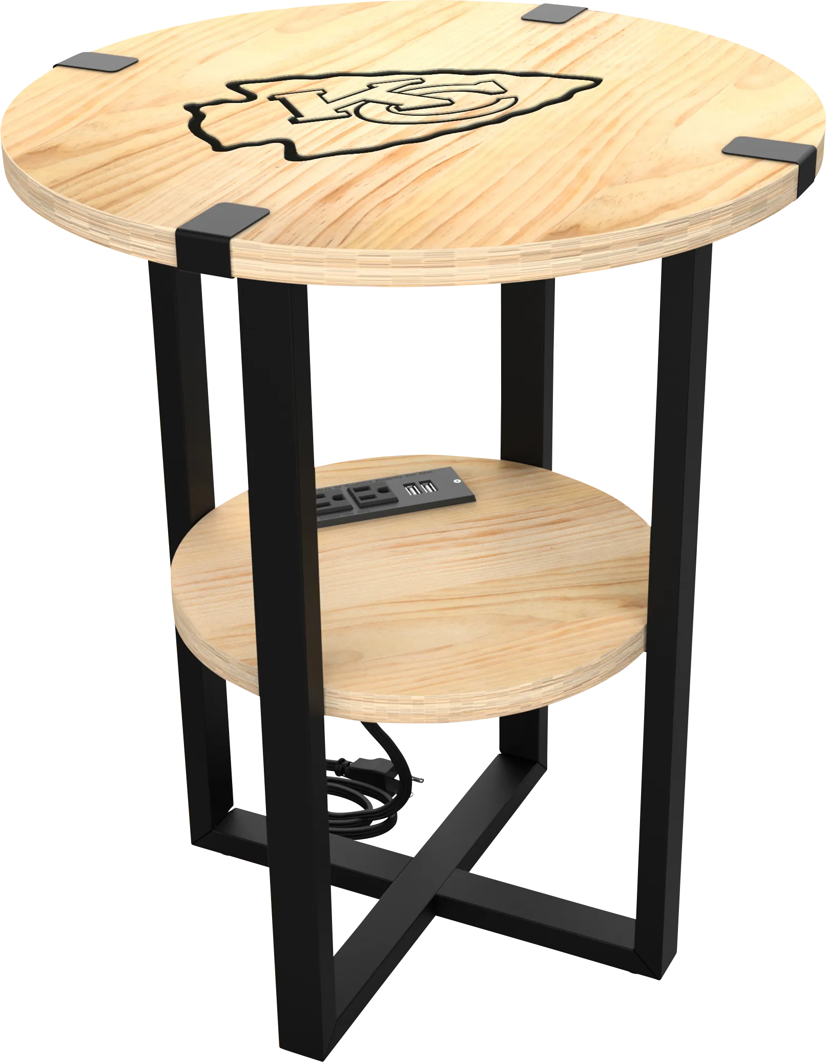 Kansas City Chiefs Side Table - Thumbnail - Image 1