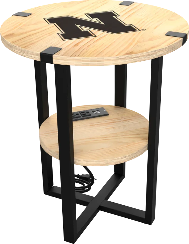 University of Nebraska Side Table
