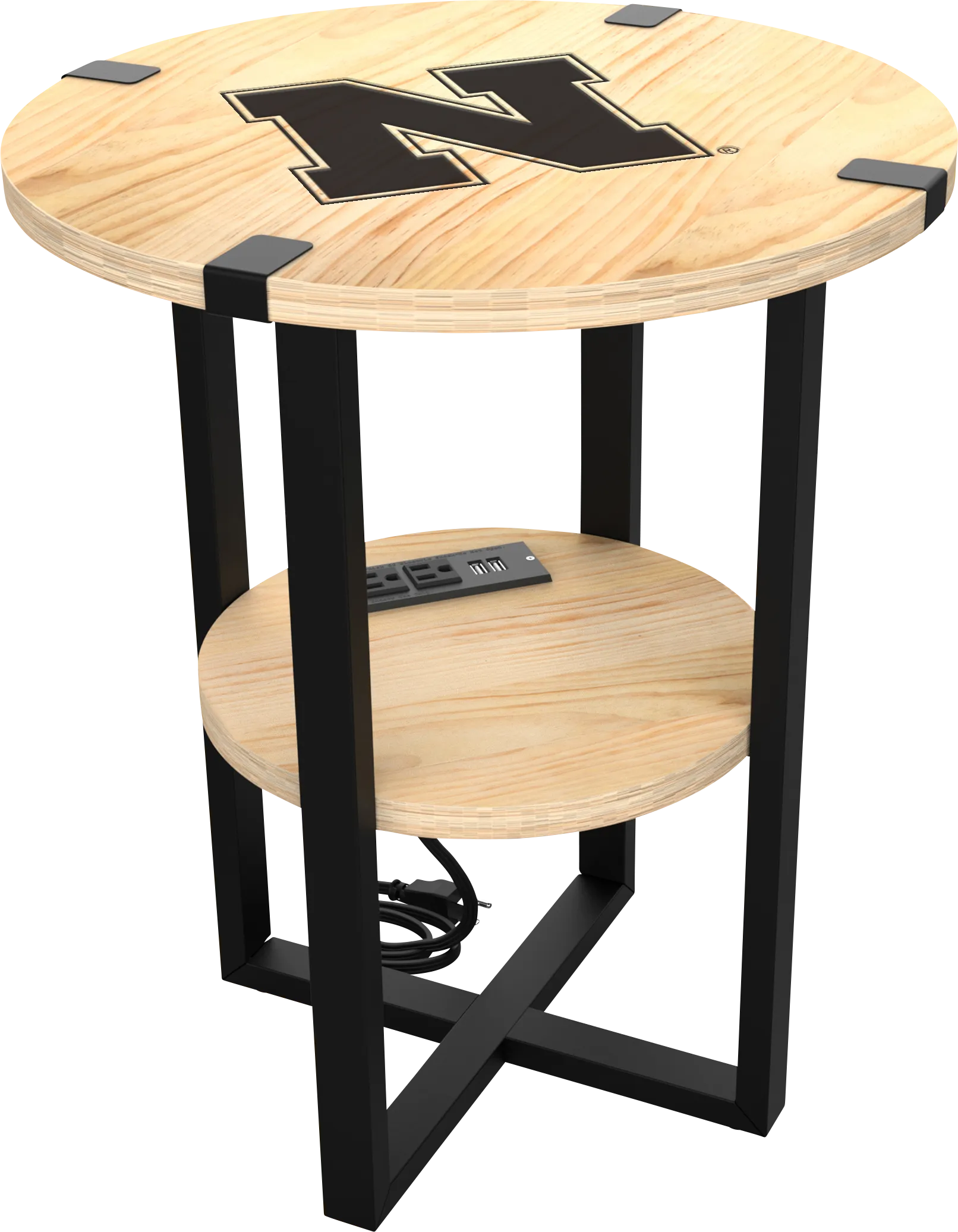 University of Nebraska Side Table - Image 1