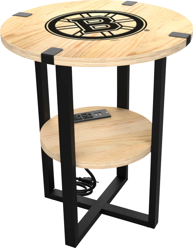 Boston Bruins Side Table