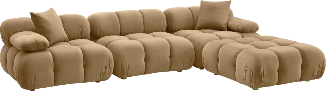 Crianza Brown 4 Pc Sectional