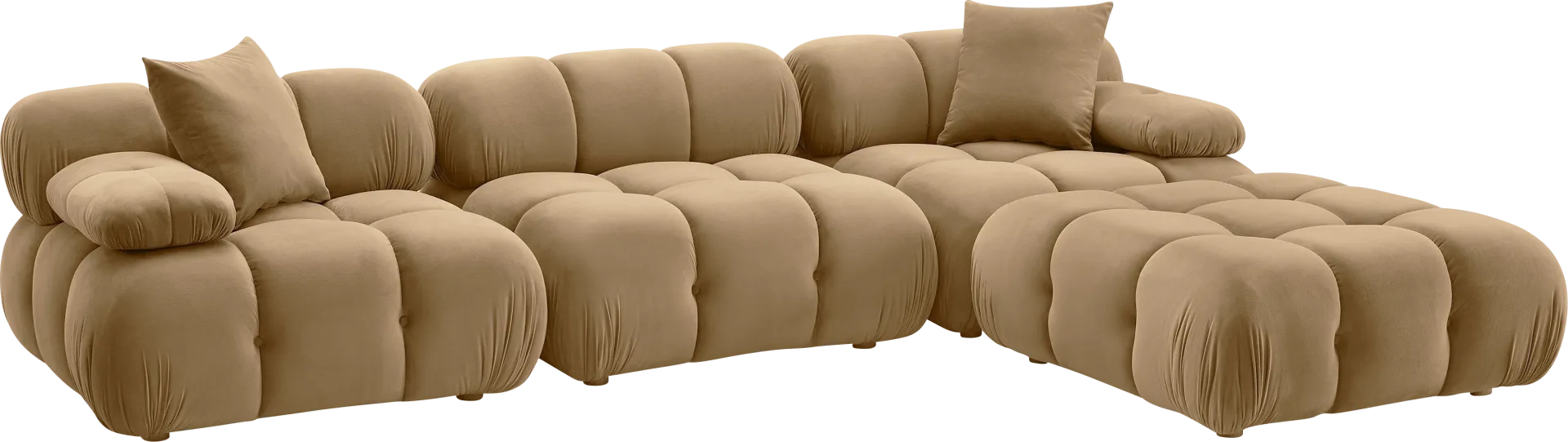 Crianza Brown 4 Pc Sectional - Image 1