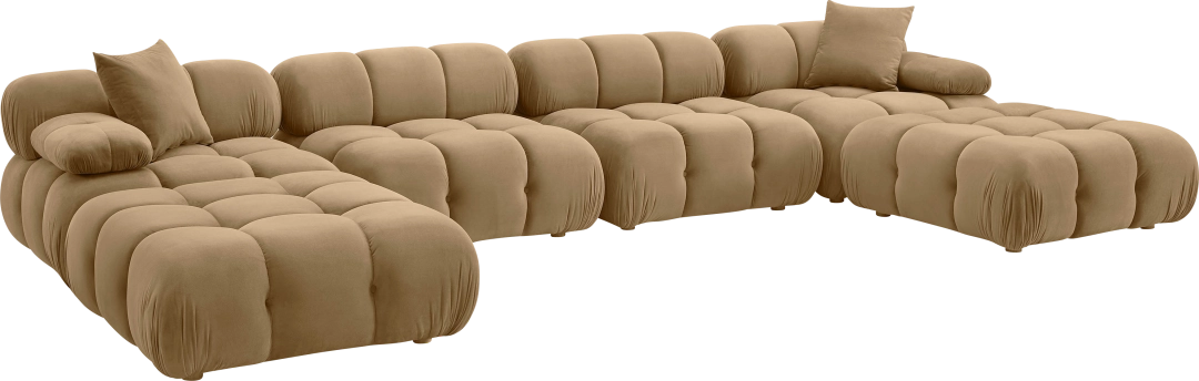 Crianza Brown 6 Pc Sectional