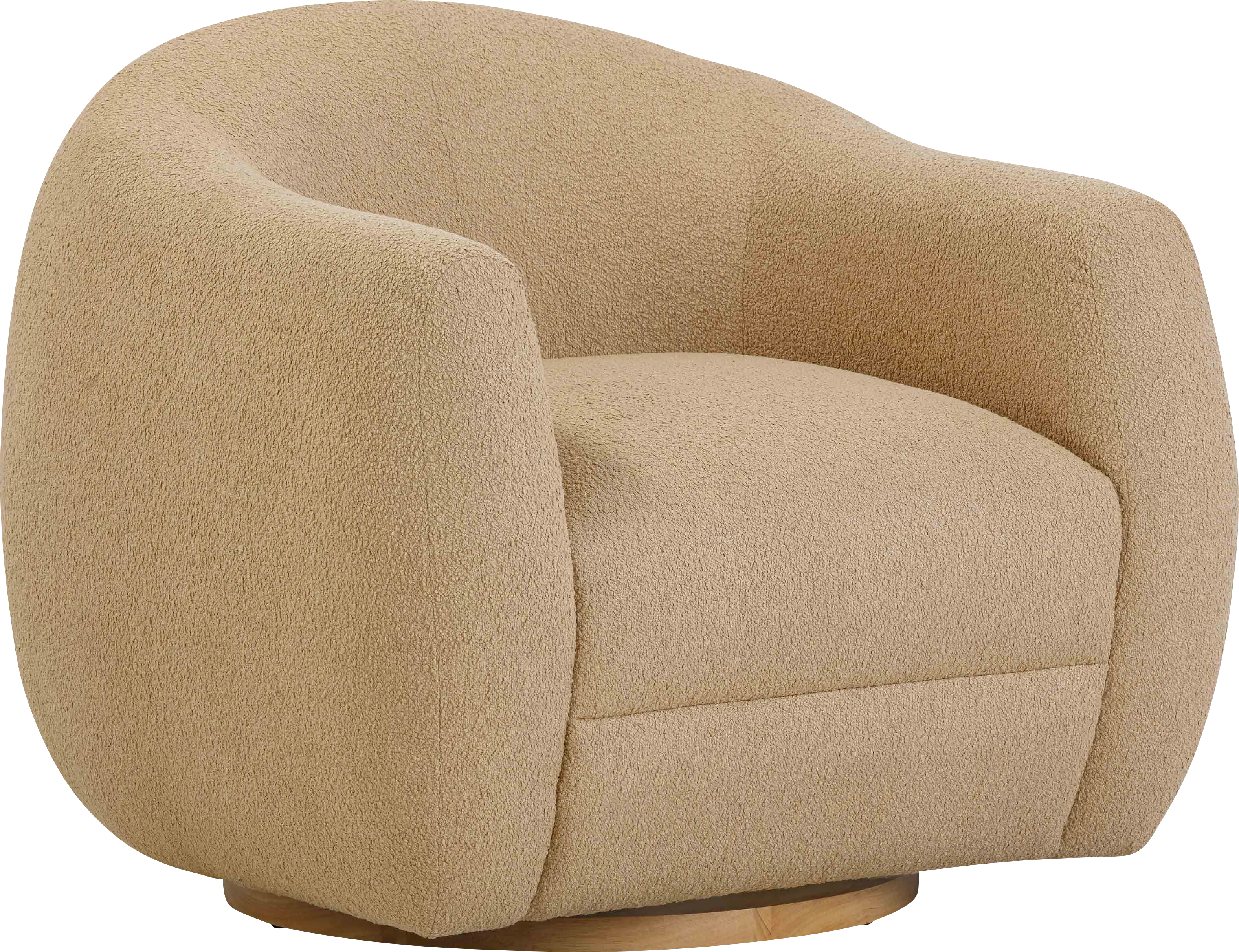 Cazneau Honey Swivel Accent Chair - Thumbnail - Image 1
