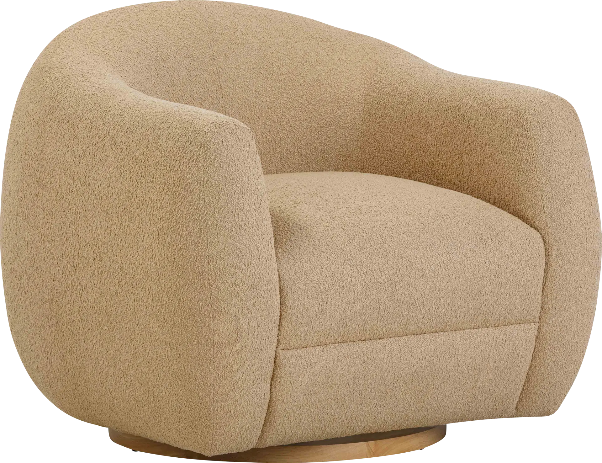 Cazneau Honey Swivel Accent Chair