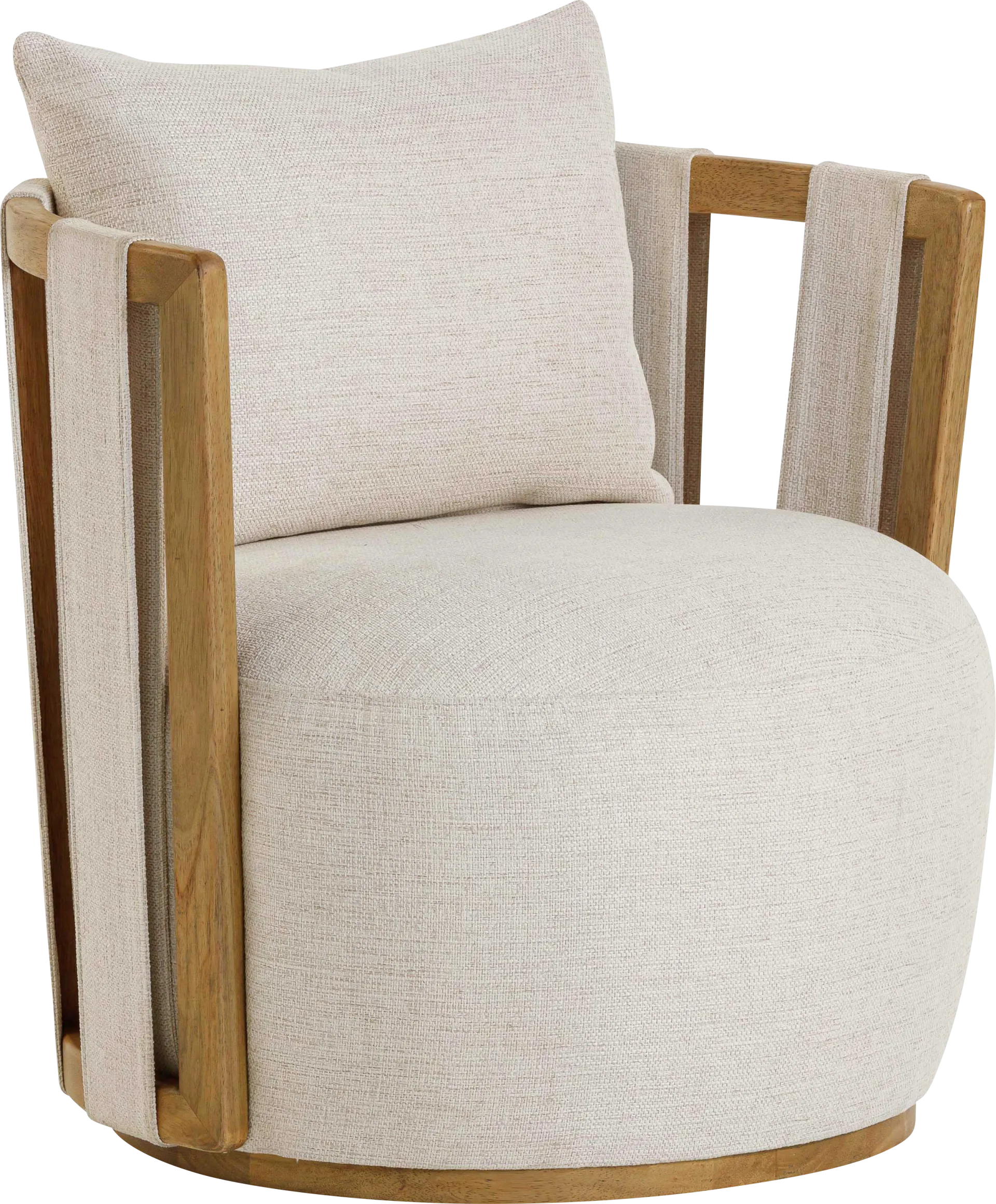 Chesterna Cream Swivel Accent Chair - Image 1