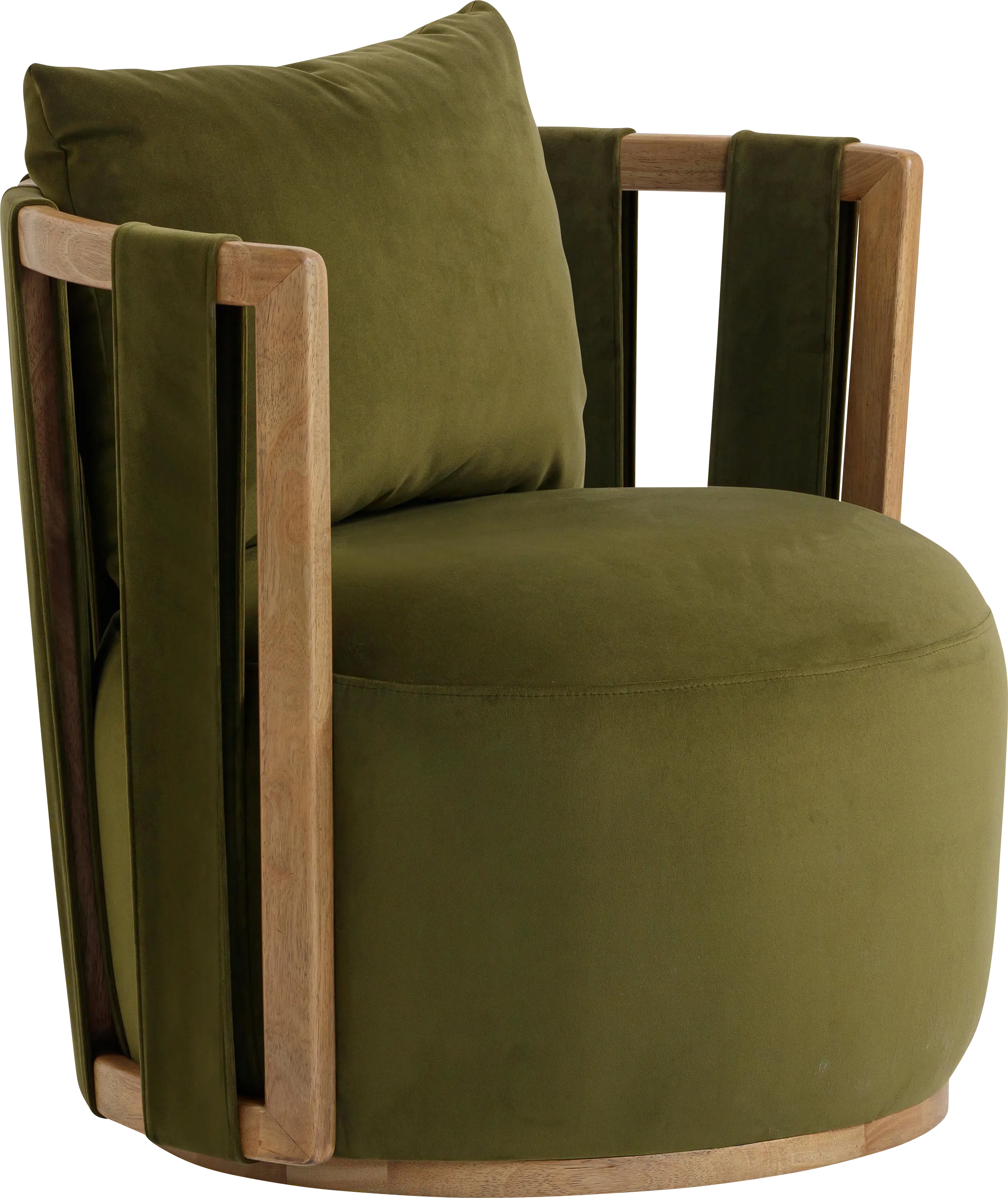 Chesterna Green Swivel Accent Chair - Thumbnail - Image 1