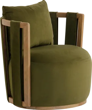 Chesterna Green Swivel Accent Chair