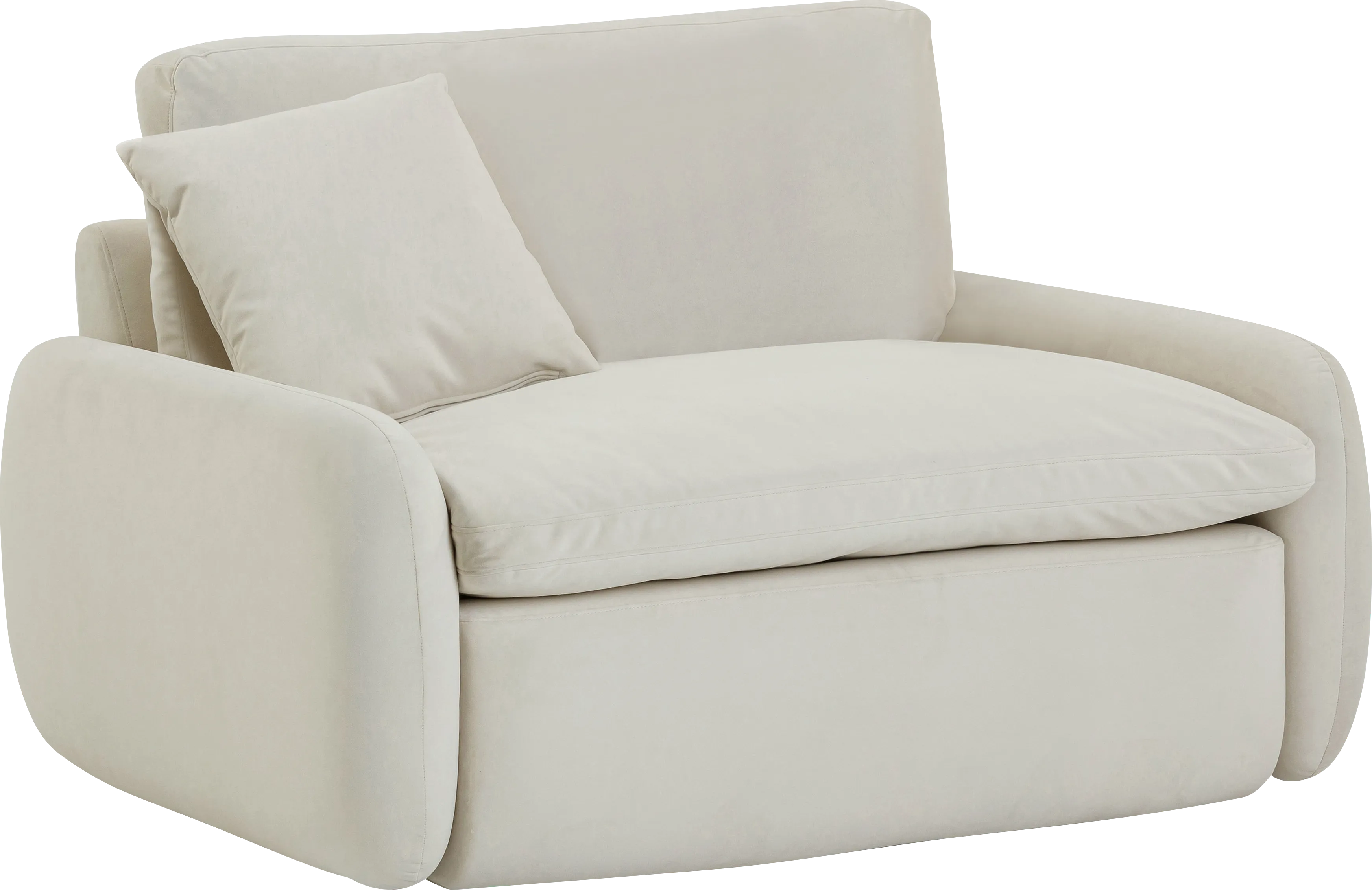 Halleluia Cream Accent Chair - Thumbnail - Image 1