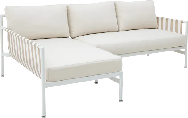Outdoor Arboleda Cream 2 Pc Left Arm Chaise Sectional