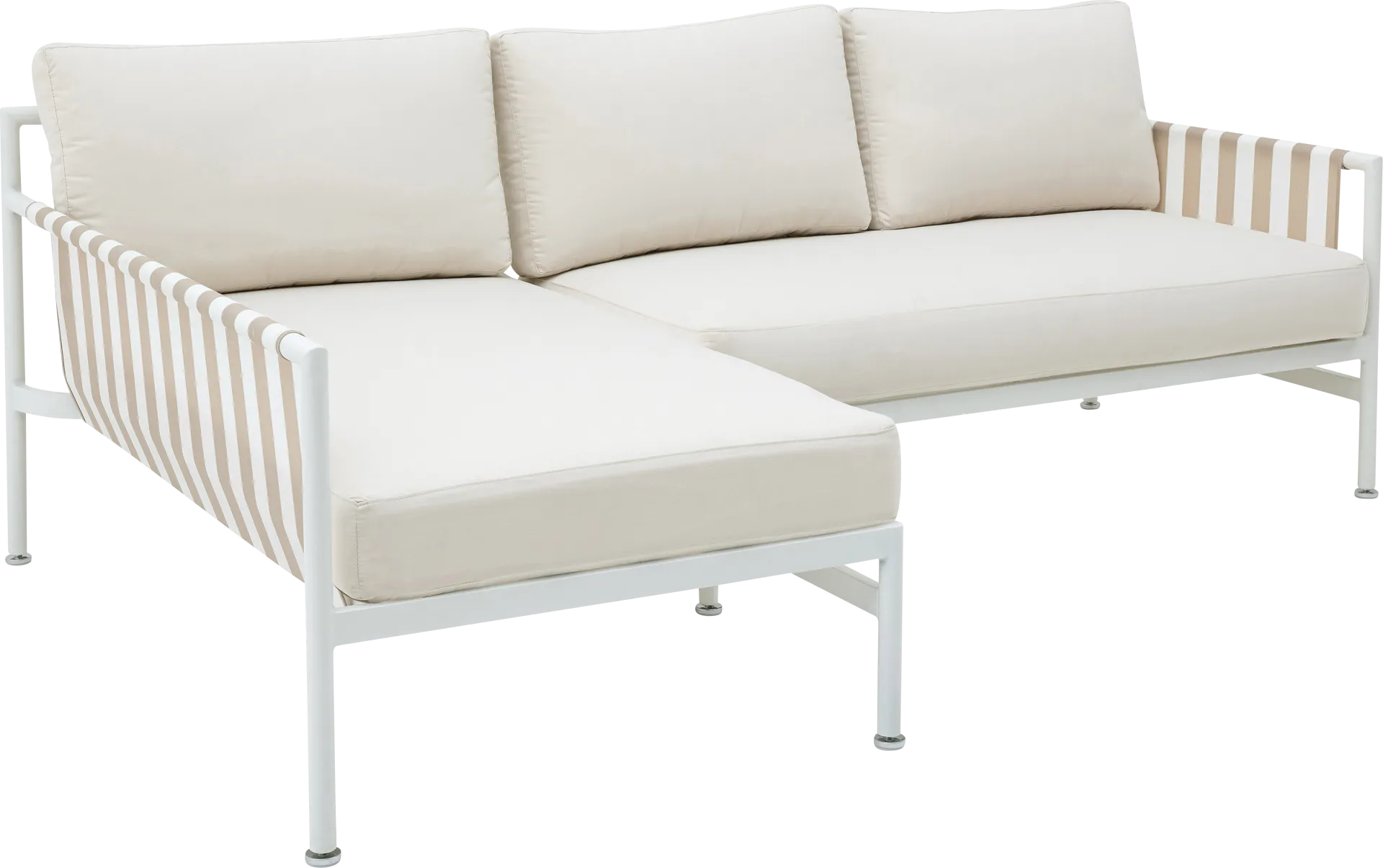 Outdoor Arboleda Cream 2 Pc Left Arm Chaise Sectional - Image 1
