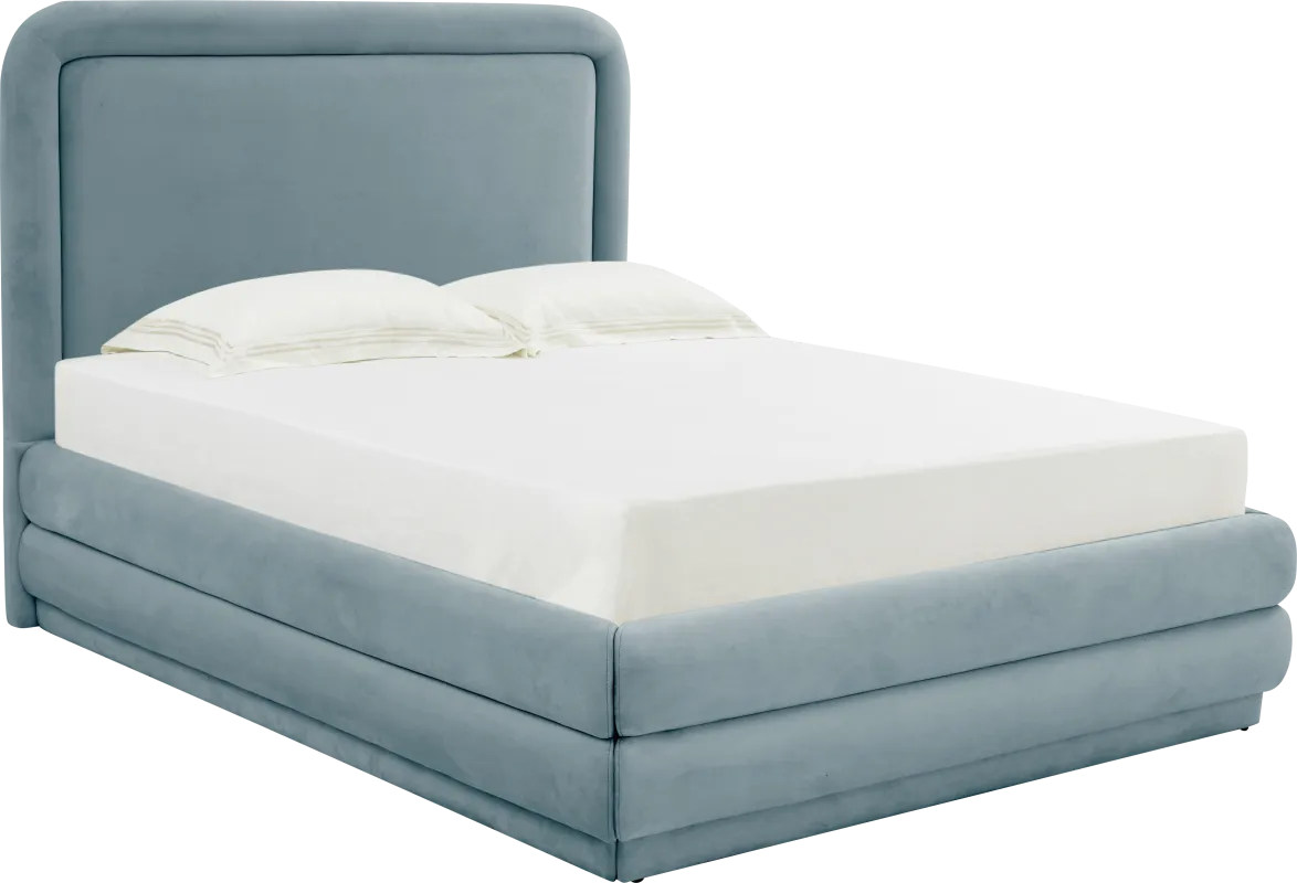 Angelwing Blue King Bed