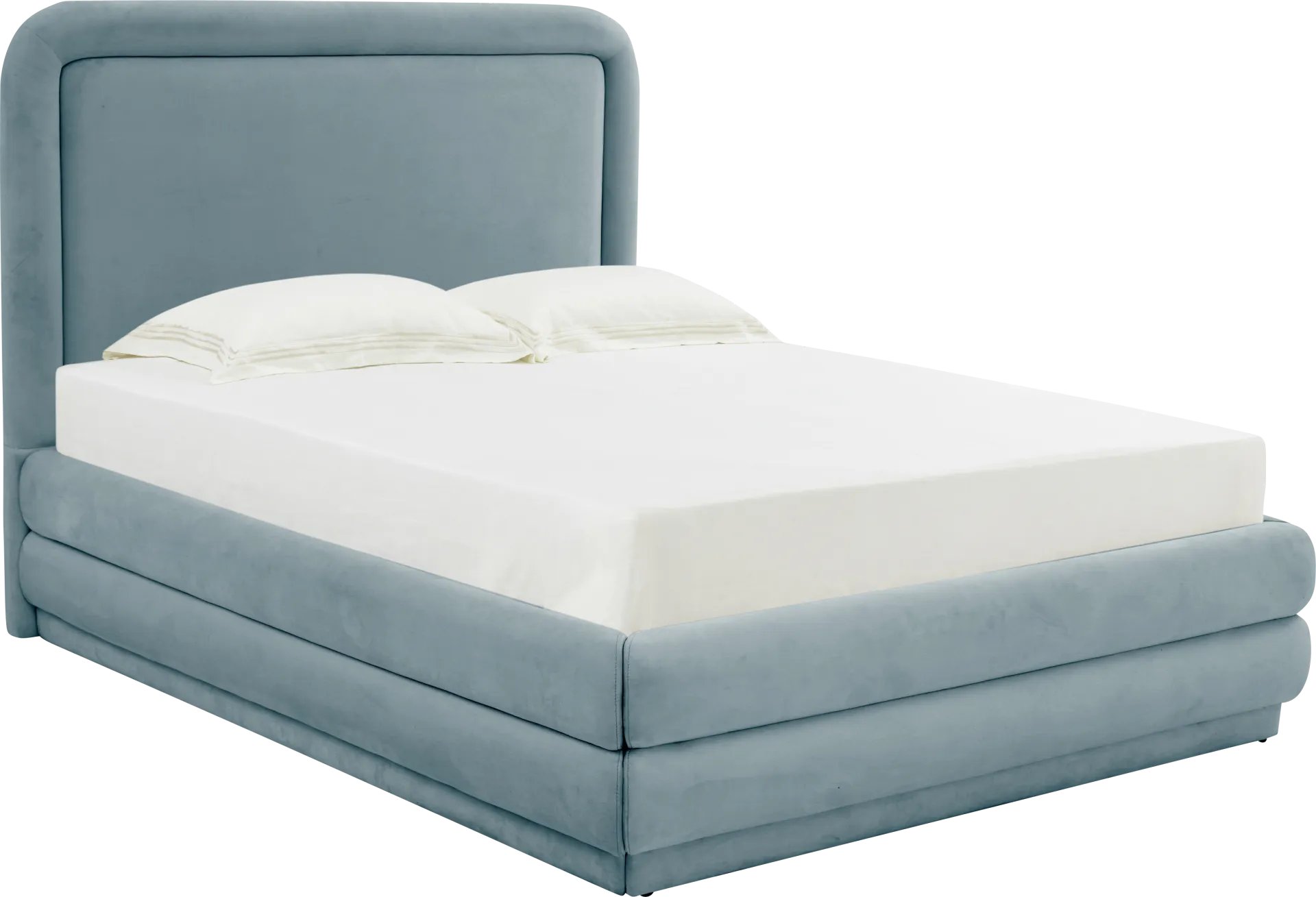 Angelwing Blue Queen Bed - Image 1