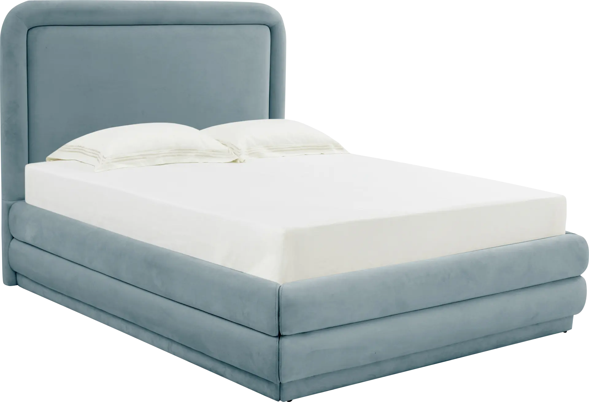 Angelwing Blue Queen Bed