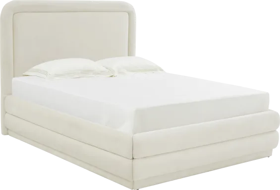 Angelwing Cream Queen Bed