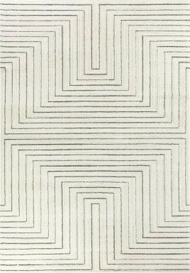 Acee Cream 4'4 x 6' Area Rug
