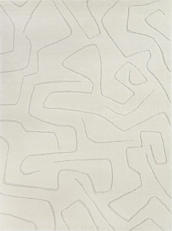 Coile Cream 7'10 x 10' Area Rug