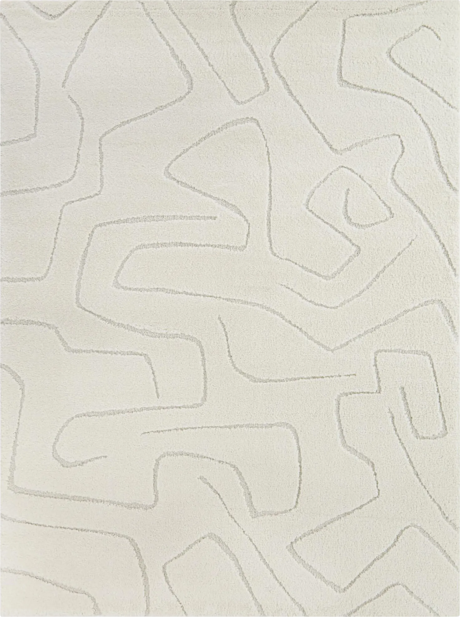 Coile Cream 7'10 x 10' Area Rug - Image 1