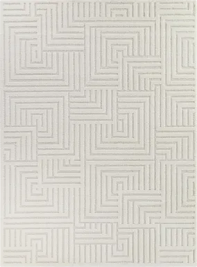 Thorm Cream 5'3 x 7' Area Rug