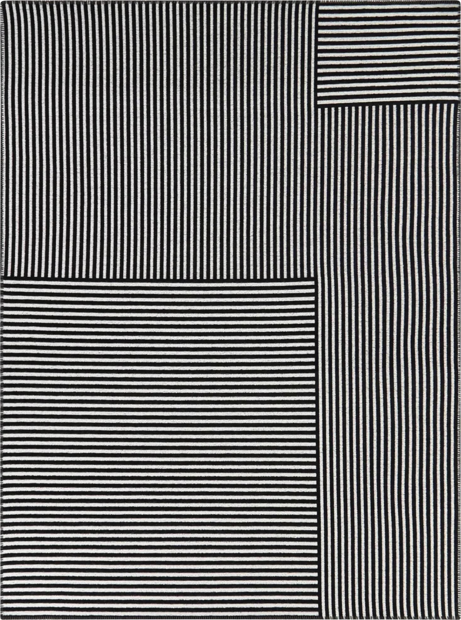 Iomeina Black 7'10 x 10' Area Rug - Image 1