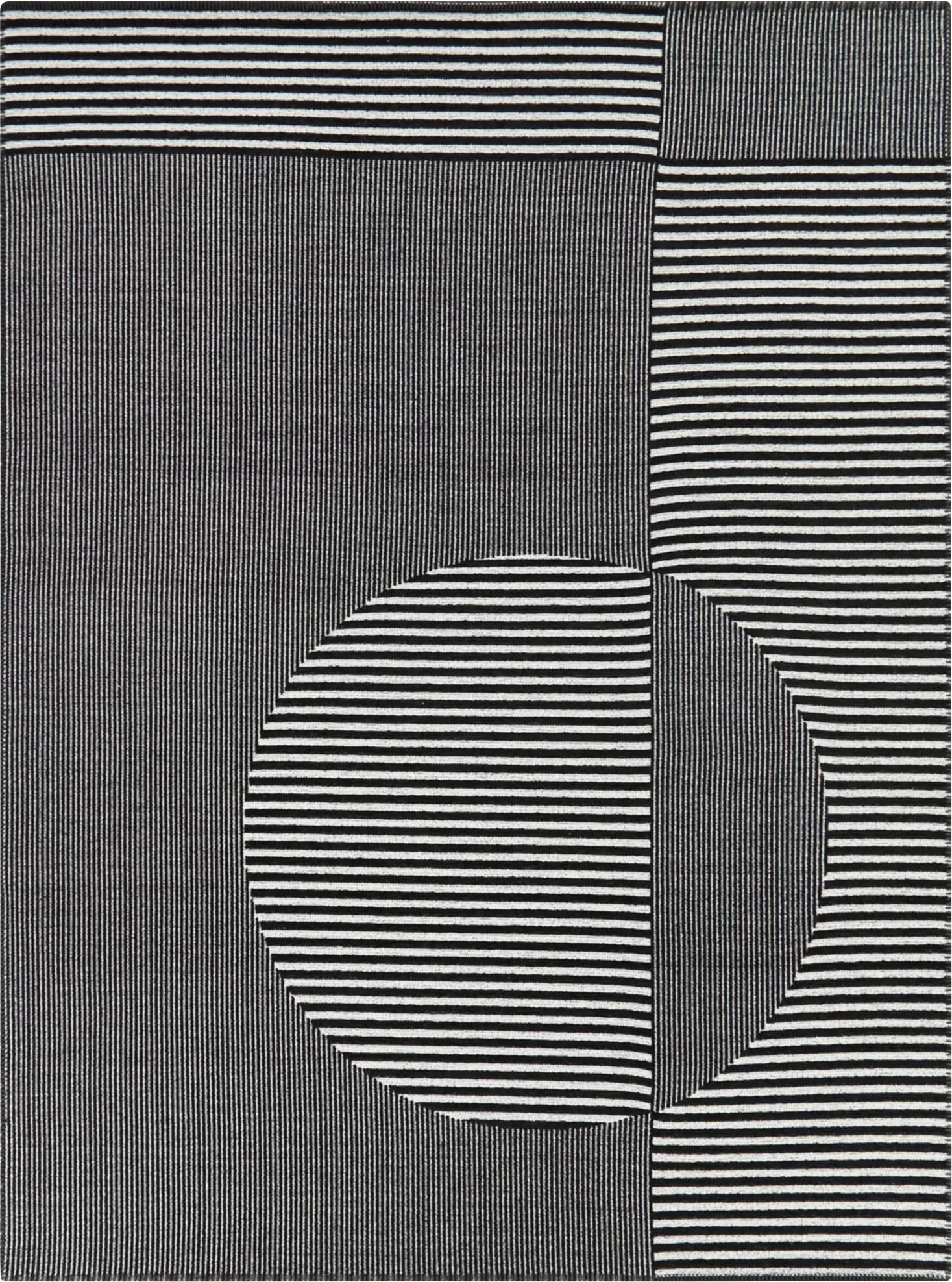 Metima Black 5'3 x 7' Area Rug - Thumbnail - Image 1