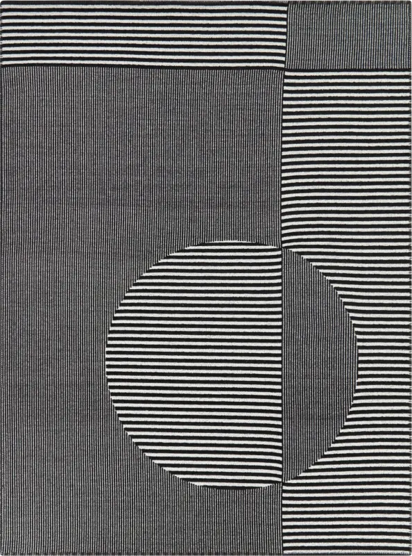 Metima Black 5'3 x 7' Area Rug