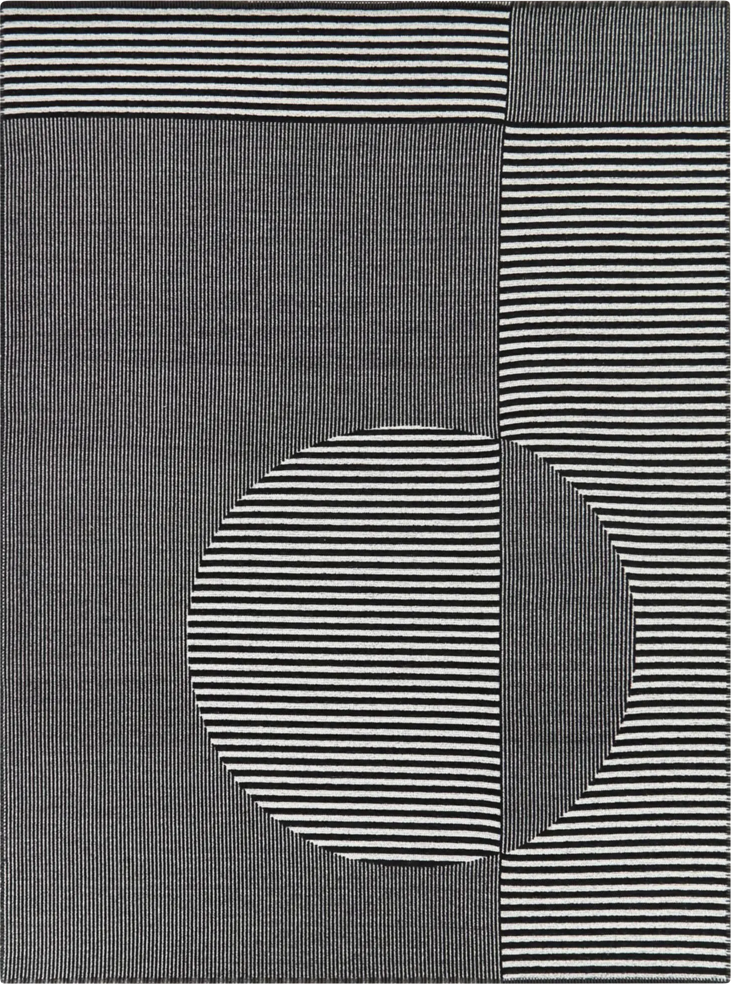 Metima Black 5'3 x 7' Area Rug