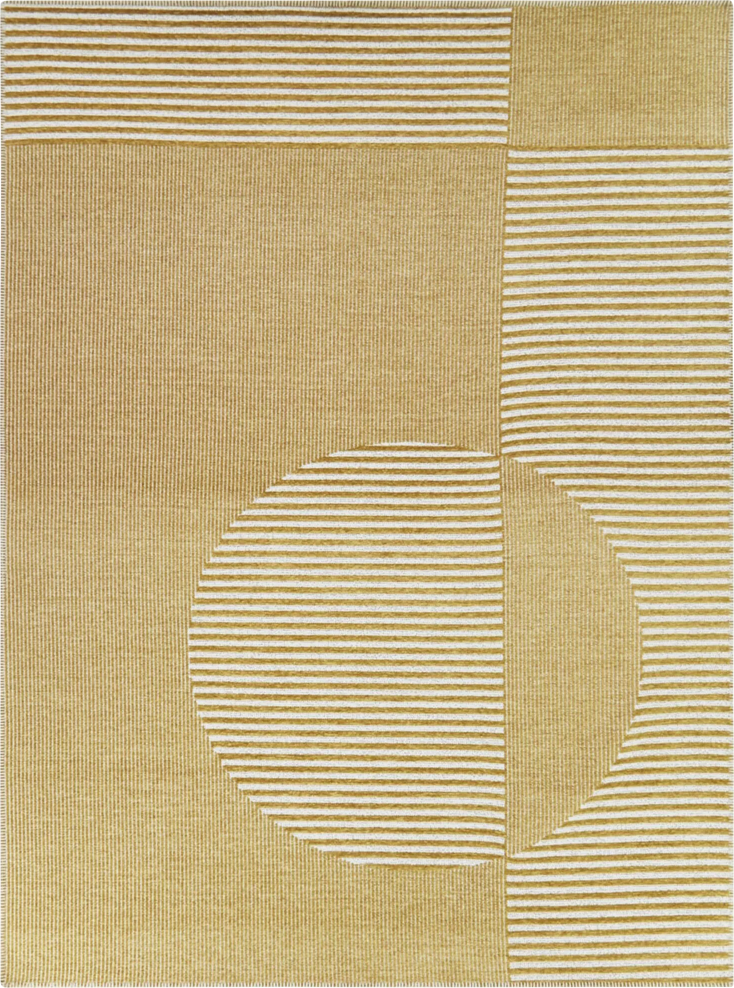 Metima Yellow 7'10 x 10' Area Rug - Image 1