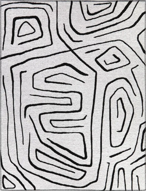 Steledon White 7'10 x 10' Area Rug