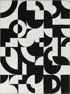 Dardios Charcoal 5'3 x 7' Area Rug