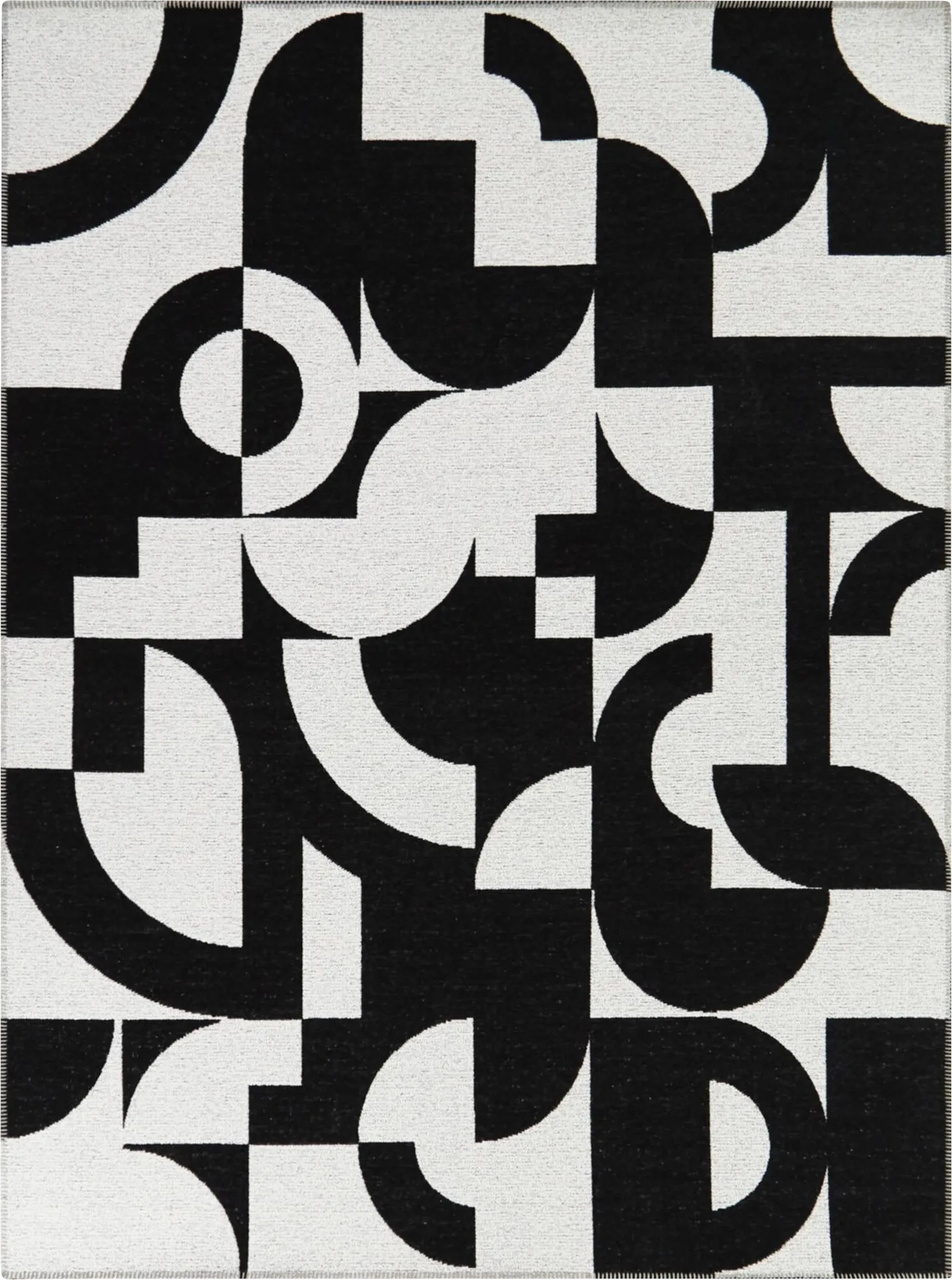 Dardios Charcoal 5'3 x 7' Area Rug - Image 1