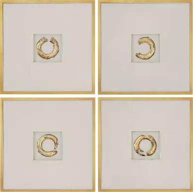 Fredrich Gold Artwork, Set of 4