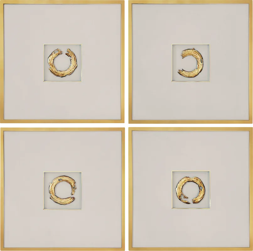 Fredrich Gold Artwork, Set of 4