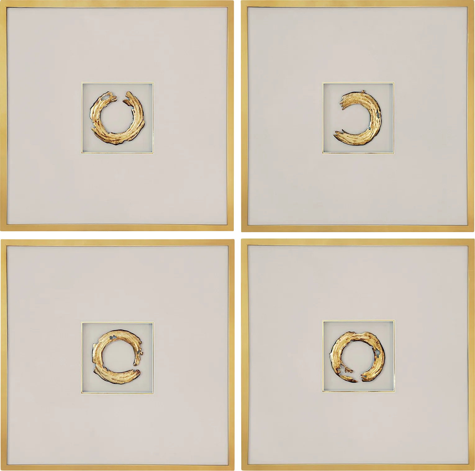 Fredrich Gold Artwork, Set of 4 - Image 1