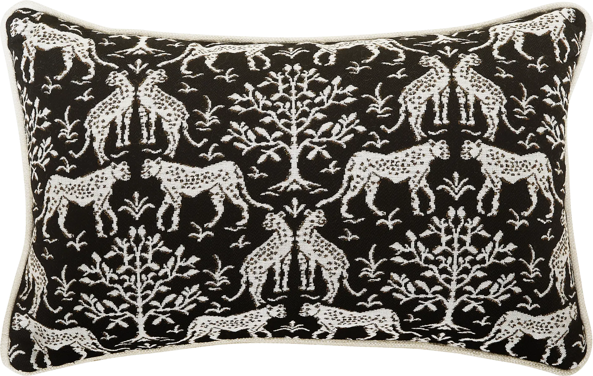Jaipur Frame II Onyx Indoor/Outdoor Kidney Pillow