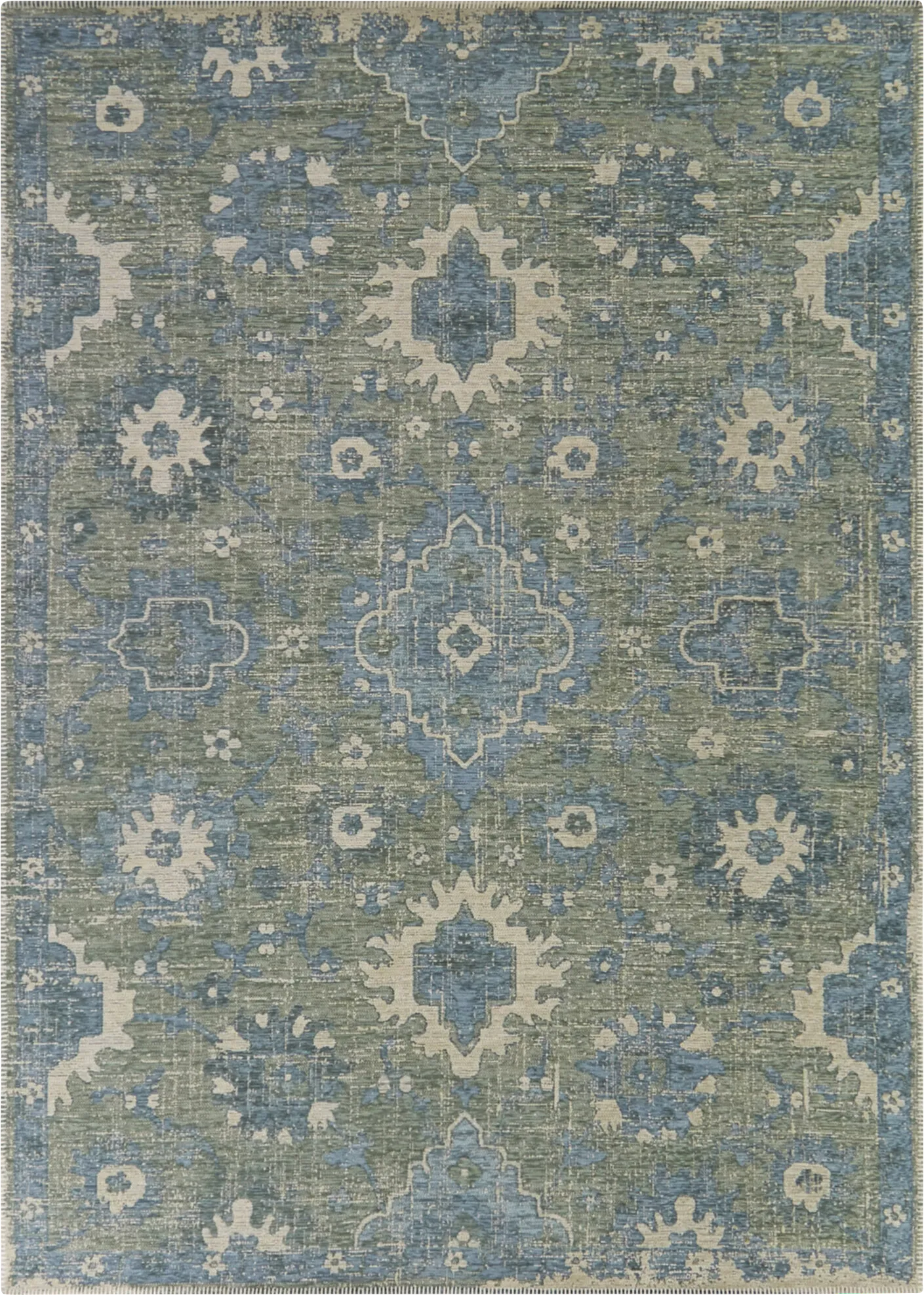 Mollea Blue 5'3 x 7' Rug - Image 1