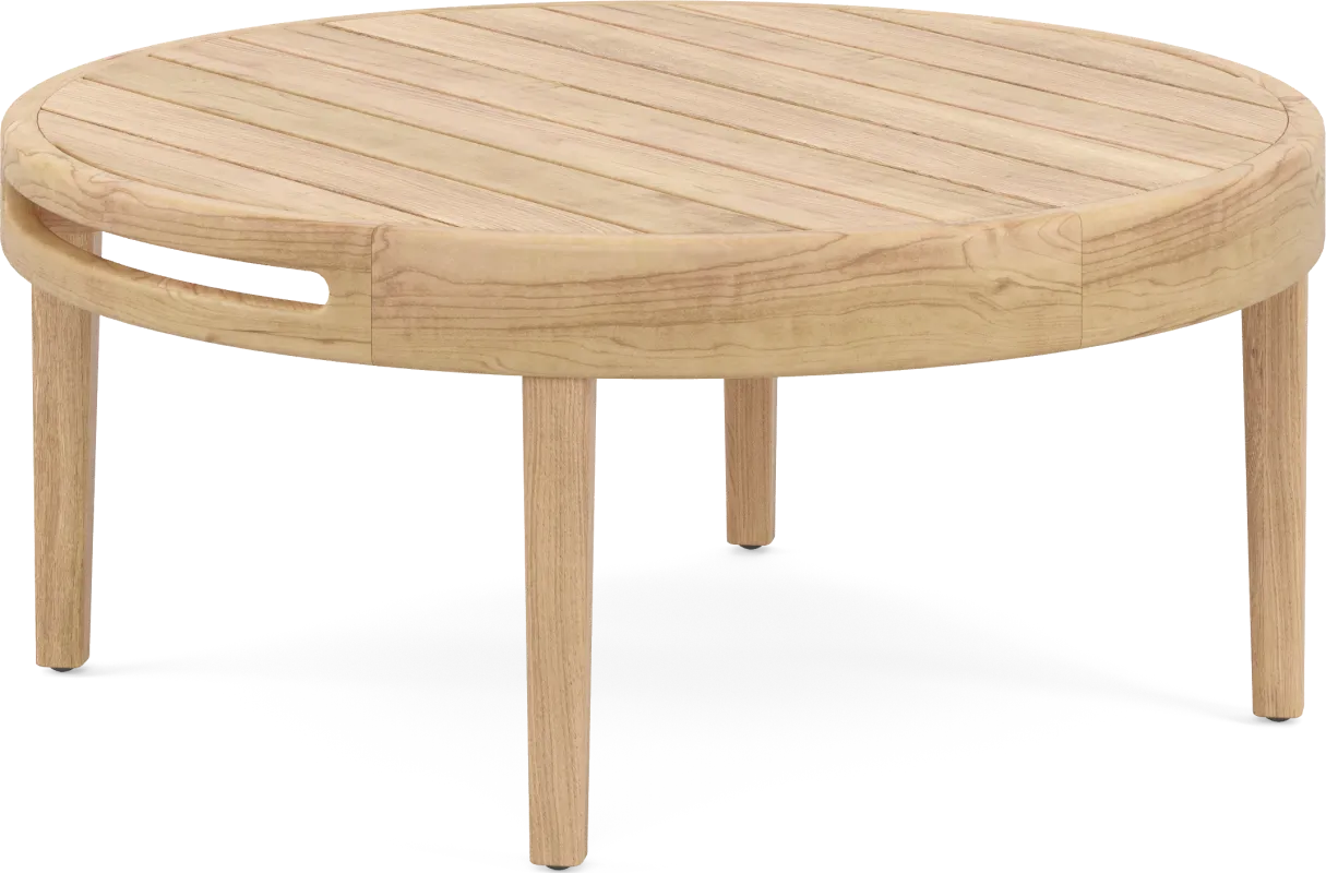Riva Blonde Large Nesting Outdoor Cocktail Table