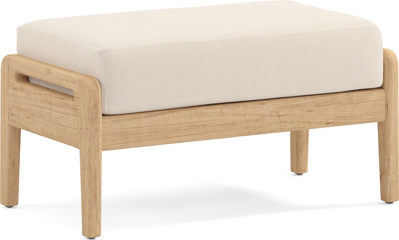 Riva Blonde 6 Pc Outdoor Seating Set with Flax Cushions - Image 8
