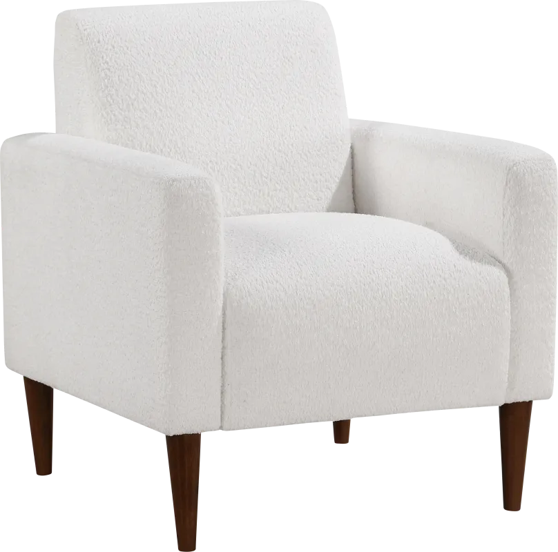 Sakaio White Accent Chair