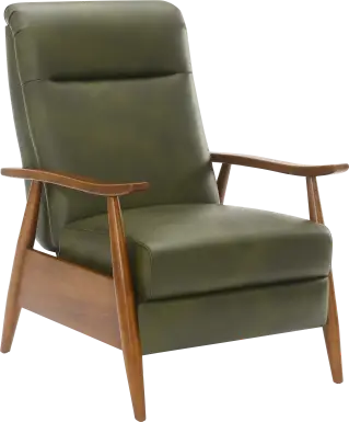 Alieta Green Push Back Recliner