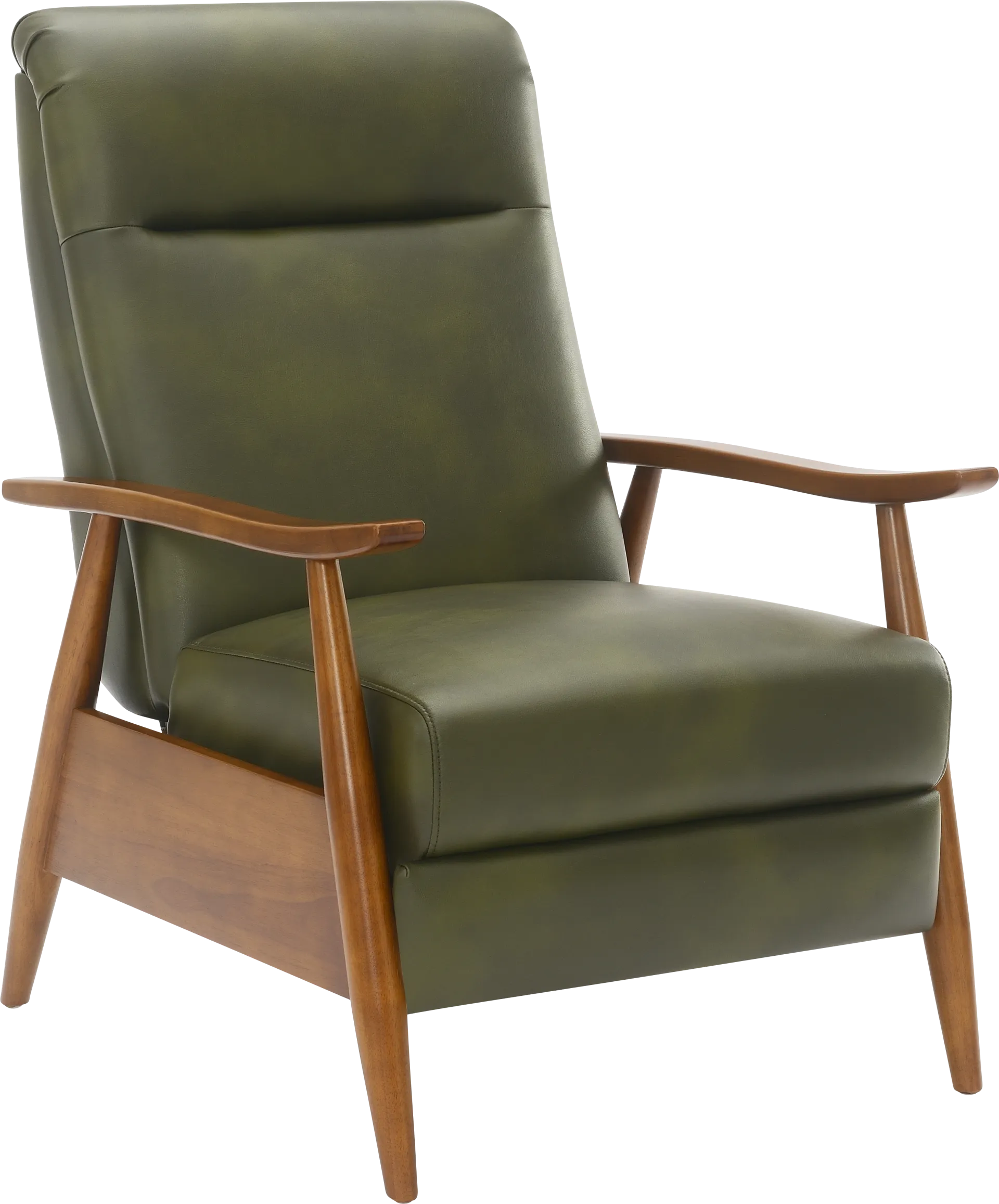 Alieta Green Push Back Recliner - Image 1