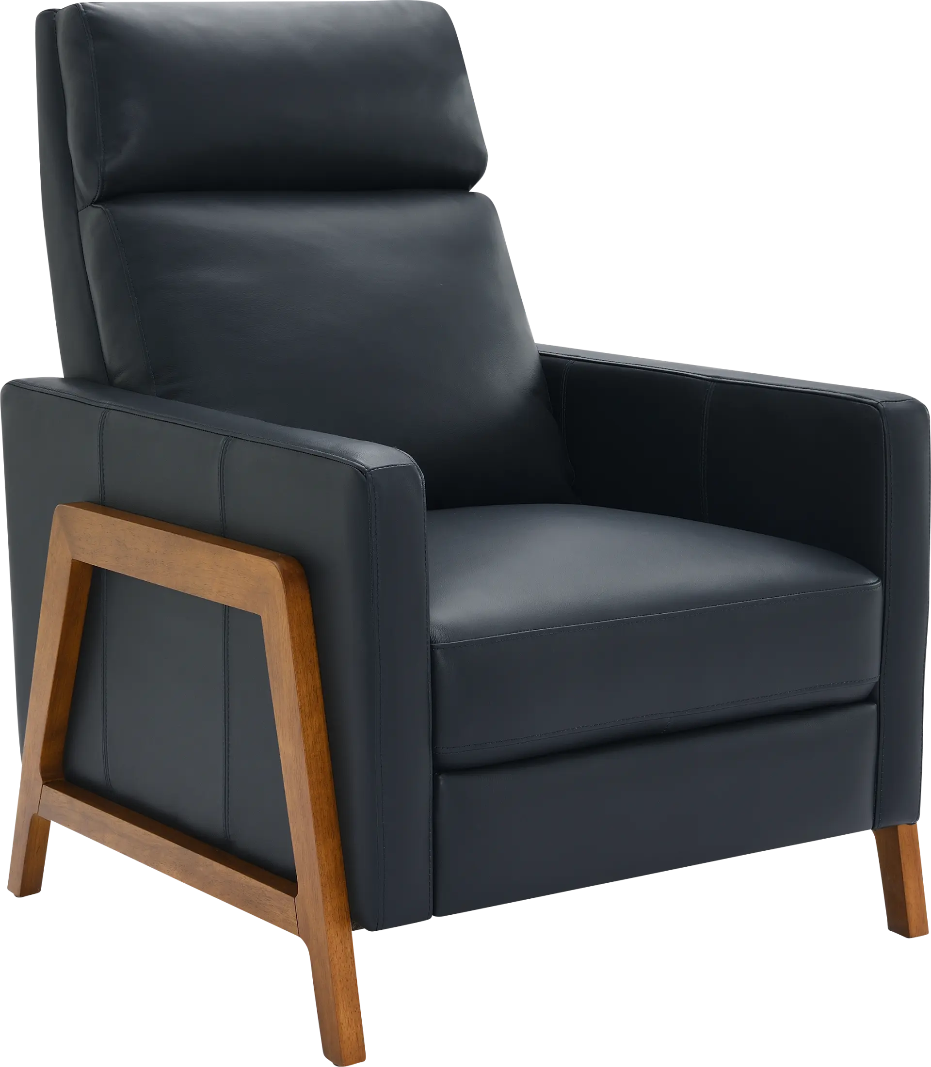 Vaiaho Dark Blue Push Back Recliner