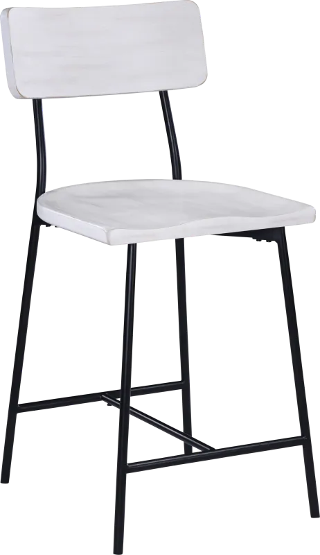 Laihia White Counter Stool