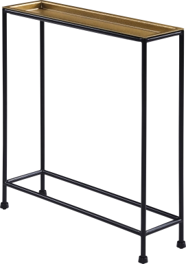 Metia Black Accent Table