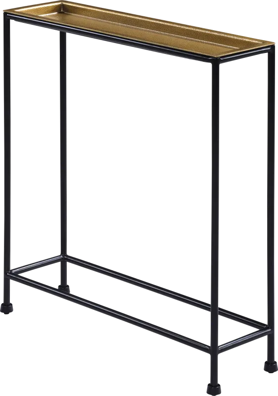 Metia Black Accent Table