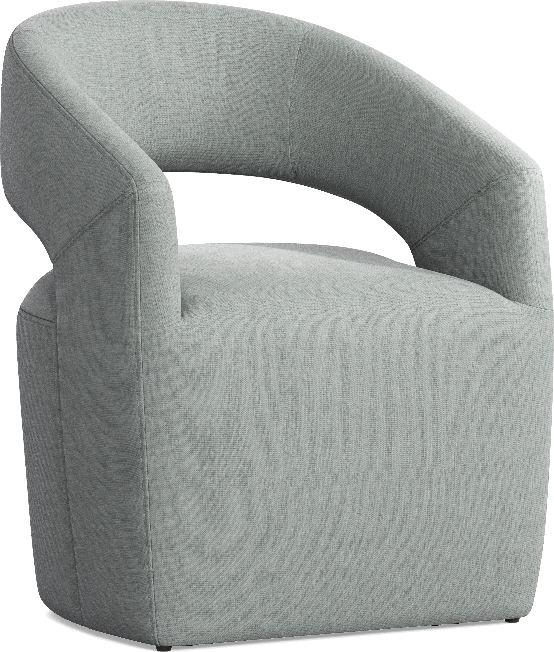 Kendall Black 5 Pc 48" Round Dining Room with Gray Cascade Park Arm Chairs - Thumbnail - Image 3