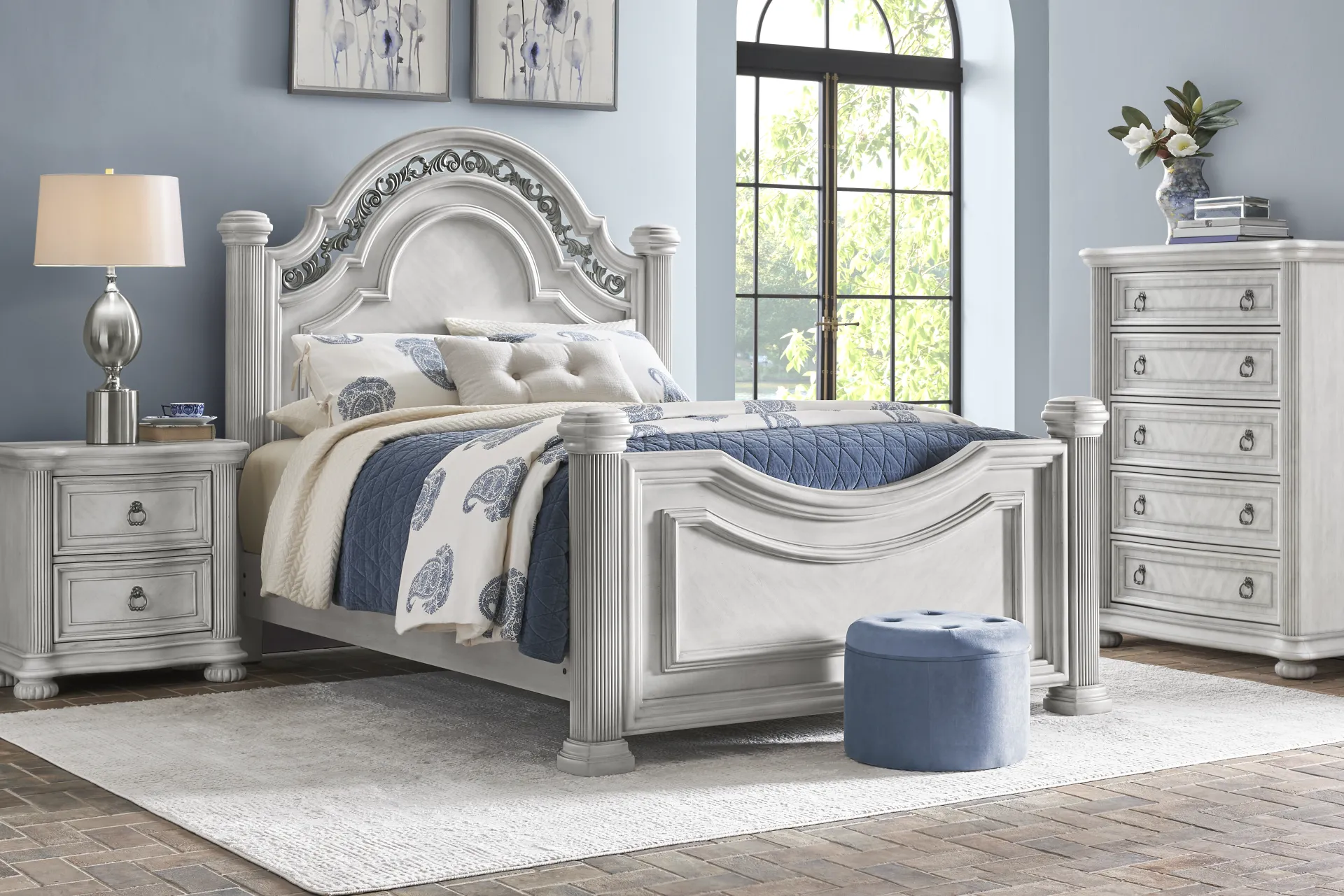 Gallagher Avenue White Nightstand - Image 1