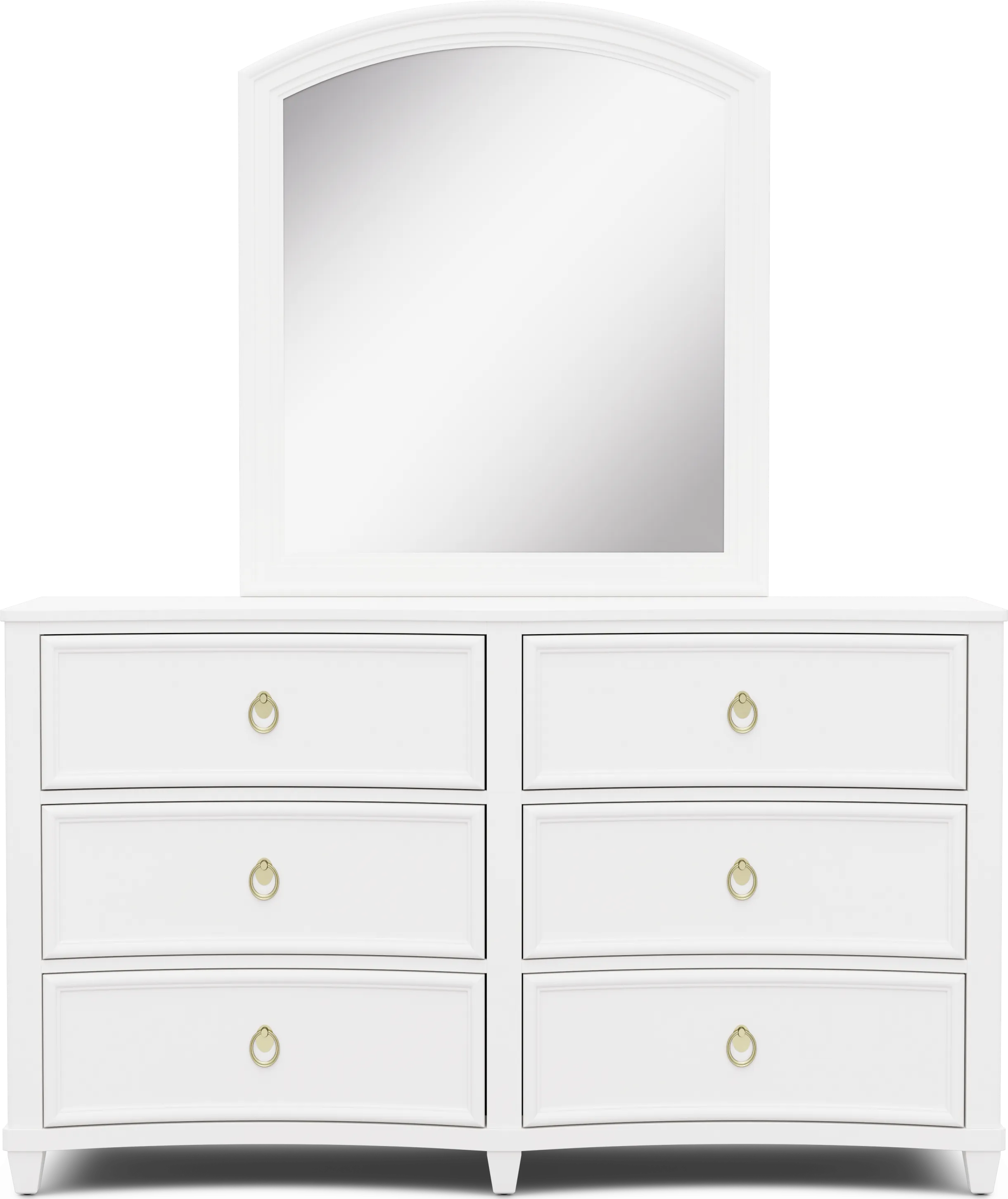 Kids Jaclyn Lane White Dresser and Mirror - Thumbnail - Image 1